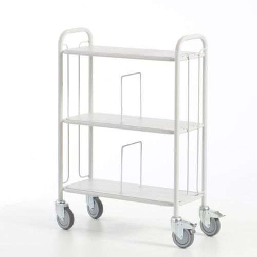 Rollcart Chariot de bureau, force 150 kg, 3 plateaux  L