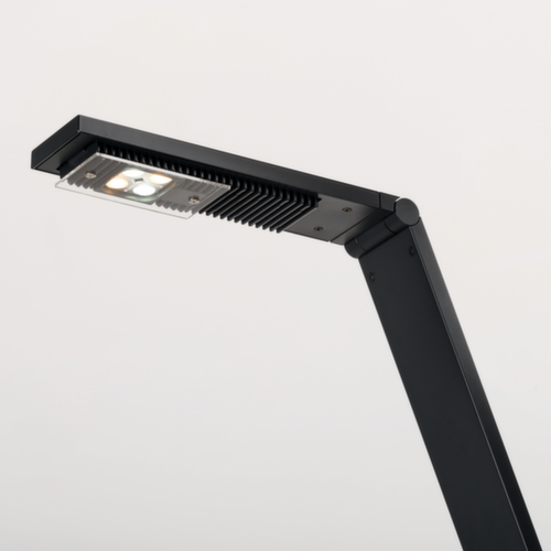 Luctra Lampadaire à DEL sans câble Flex avec lumière biologiquement active, lumière lumière blanc froid à blanc chaud biologiquement active, noir  L