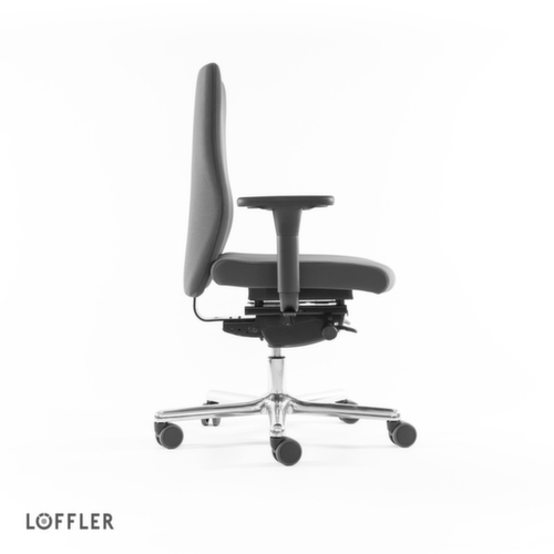 Löffler Siège de bureau pivotant avec assise viscoélastique, gris  L