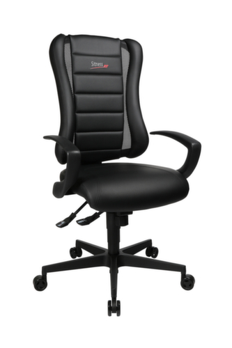 Topstar Siège de bureau pivotant Sitness Racer RS mit AL "Q3" avec assise 3D, noir  L