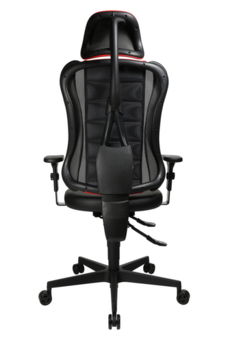 Topstar Siège de bureau pivotant Sitness Racer RS mit AL "P4" + KS avec appui-tête, noir/rouge  L