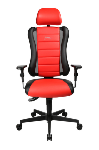 Topstar Siège de bureau pivotant Sitness Racer RS mit AL "P4" + KS avec appui-tête, noir/rouge  L