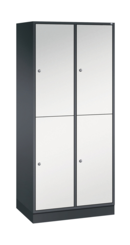 C+P Armoire vestiaire grand volume à deux niveaux Intro, largeur de compartiment 360 mm  L