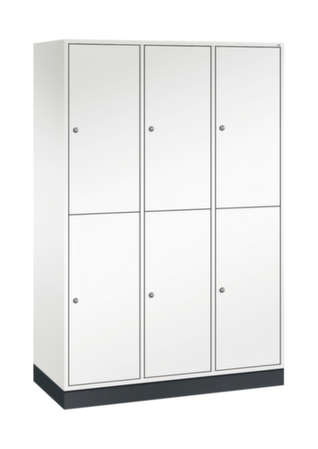 C+P Armoire vestiaire grand volume à deux niveaux Intro, largeur de compartiment 360 mm  L