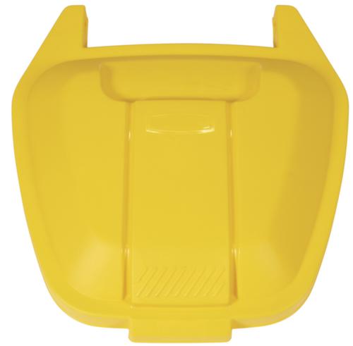 Rubbermaid Poubelle d'une capacité maximale de 240 l, 100 l, beige, couvercle jaune  L