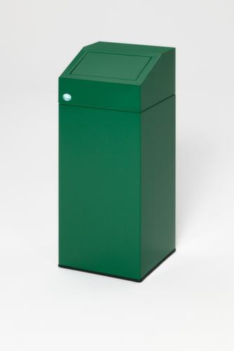 Collecteur de recyclage étiquette autocollante incl., 45 l, RAL6001 vert émeraude, couvercle vert  L