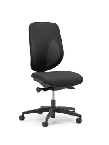 Giroflex Siège de bureau pivotant 353 avec mécanique Automatic-Move, Dossier maille, noir  L