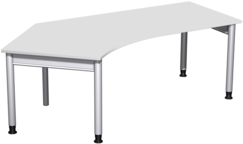 Gera Bureau d'angle Pro avec piètement 4 pieds