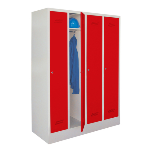 PAVOY Armoire vestiaire Basis avec 4 compartiments, largeur de compartiment 300 mm