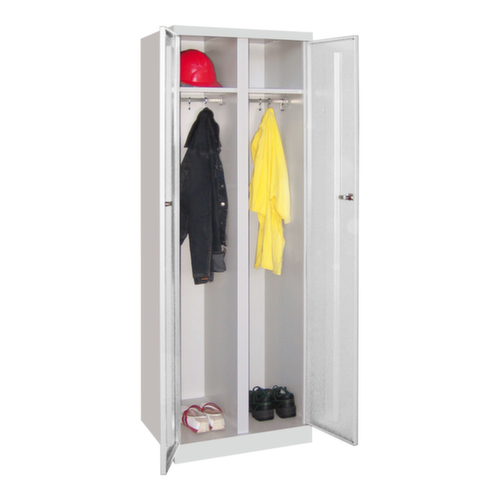 PAVOY Armoire à vêtements/linge Basis Plus à 2 compartiments, largeur de compartiment 300 mm  L