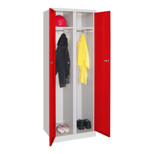 PAVOY Armoire à vêtements/linge Basis Plus à 2 compartiments, largeur de compartiment 300 mm  L