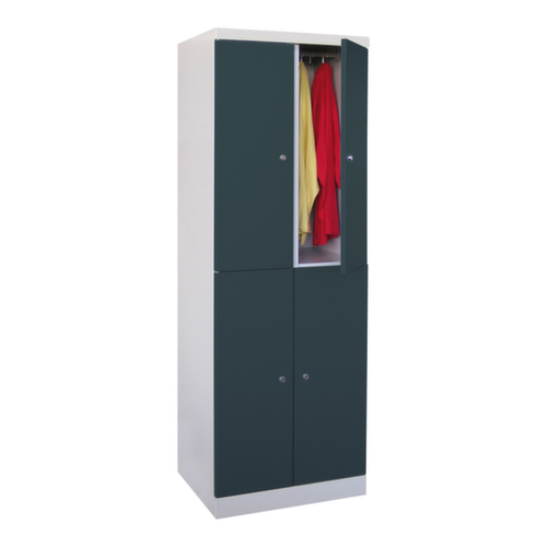 PAVOY Armoire à compartiments à deux niveaux Basis Plus avec 2x2 compartiments, largeur de compartiment 300 mm  L