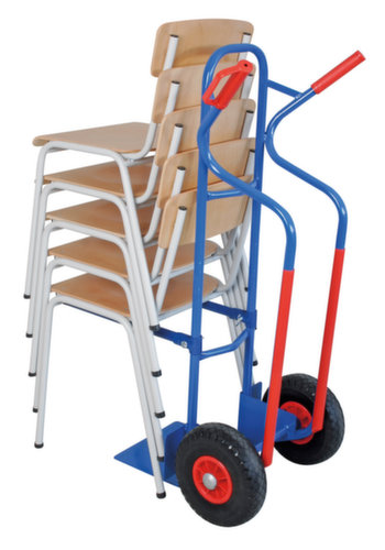 Diable porte-chaises, force 250 kg, caoutchouc plein bandage  L