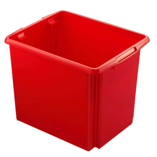 Conteneur léger à gerbage rotatif, rouge, capacité 45 l  L