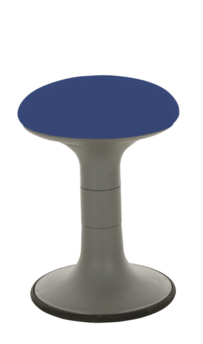 Lotz Tabouret avec effet oscillatoire, assise bleu royal  L