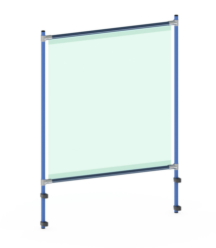 fetra Paroi de protection hygiénique pour servante d'atelier, hauteur x largeur 1410 x 1060 mm