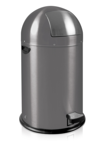 Poubelle antifeu EKO Kickcan, 33 l, gris  L