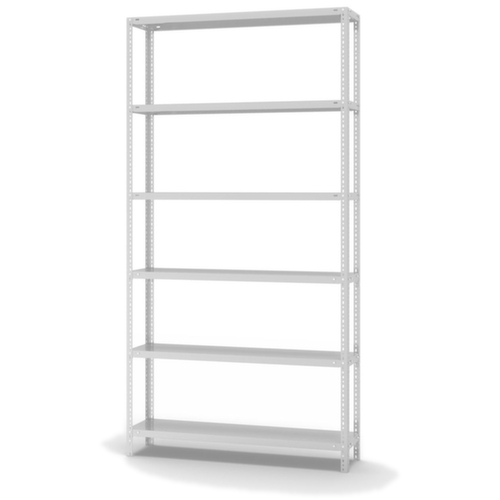 hofe Etagère à visser, 6 tablettes, RAL7035 gris clair  L