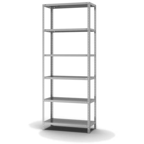 hofe Etagère à visser, 6 tablettes, avec revêtement en zinc anti-corrosion  L