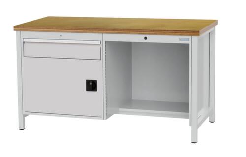 Bedrunka + Hirth Établi, 1 tiroir, 1 armoire, 1/2 tablette  L