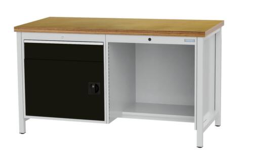 Bedrunka + Hirth Établi, 1 tiroir, 1 armoire, 1/2 tablette  L