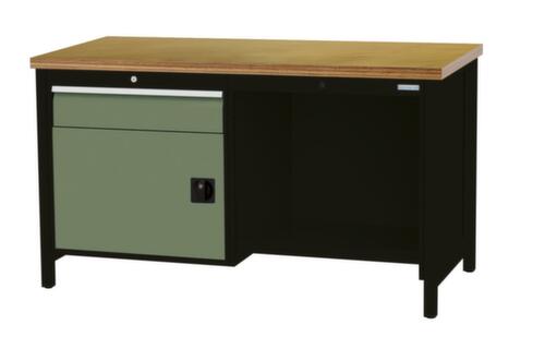 Bedrunka + Hirth Établi, 1 tiroir, 1 armoire, 1/2 tablette  L