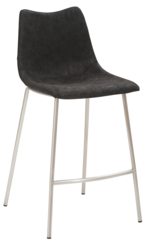 Mayer Sitzmöbel Tabouret de bar mySOLO, assise vintage noir  L