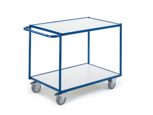 Rollcart Chariot à plateaux avec rebords 790x490 mm, force 250 kg, 2 plateaux  L