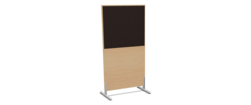 Nowy Styl Paroi de séparation E10 en bois avec revêtement en tissu, hauteur x largeur 1545 x 800 mm