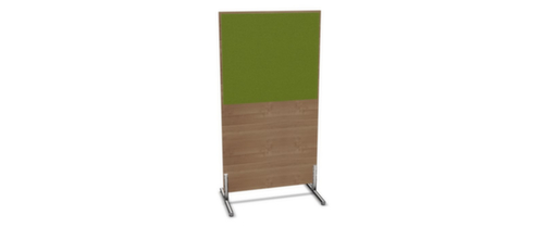 Nowy Styl Paroi de séparation E10 en bois avec revêtement en tissu, hauteur x largeur 1545 x 800 mm