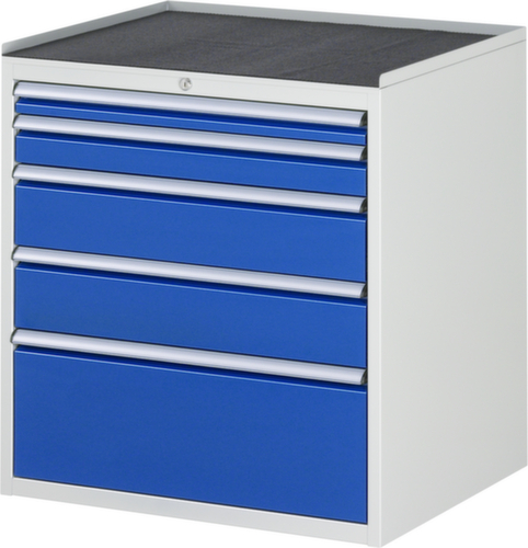 RAU Armoire à tiroirs Serie 7000, 5 tiroir(s), RAL7035 gris clair/RAL5010 bleu gentiane