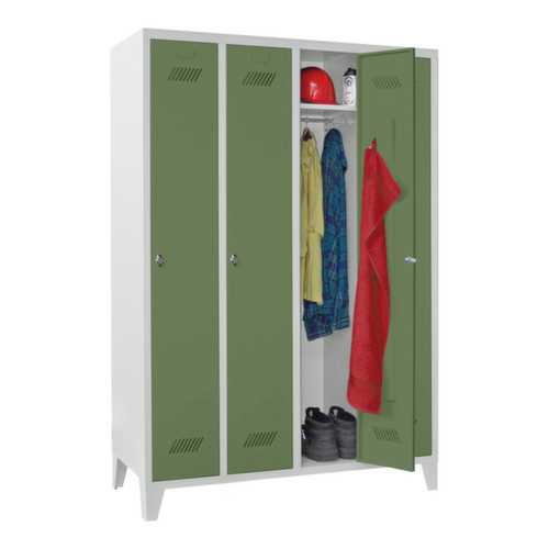 PAVOY Armoire vestiaire Basis avec 4 compartiments, largeur de compartiment 300 mm