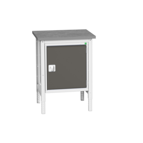 bott Établi verso, 1 armoire, RAL7035 gris clair/RAL7016 gris anthracite