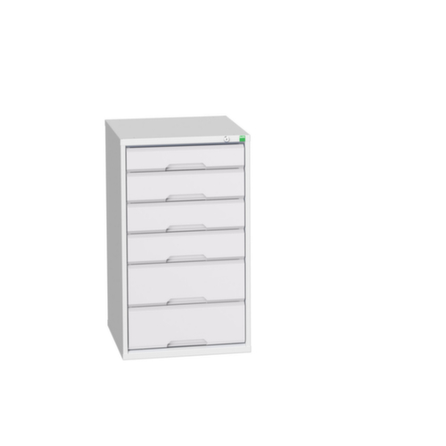 bott Armoire à tiroirs verso, 6 tiroir(s), RAL7035 gris clair/RAL7035 gris clair  L