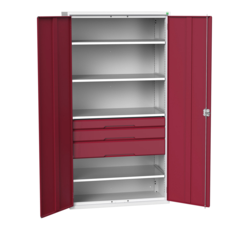 bott Armoire universelle verso avec tablettes et tiroirs, largeur 1050 mm  L