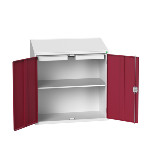 bott armoire de bureau verso, RAL7035 gris clair/RAL3004 rouge pourpre  L