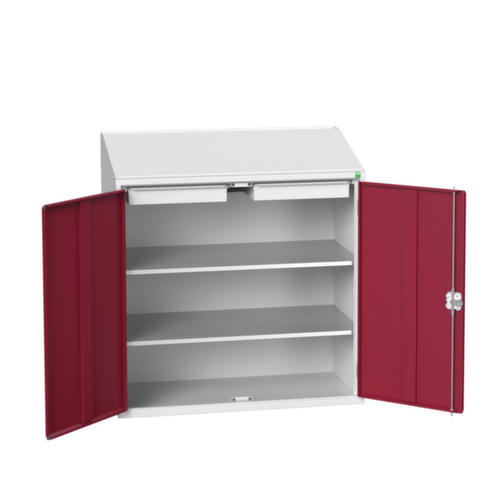 bott armoire de bureau verso, RAL7035 gris clair/RAL3004 rouge pourpre  L