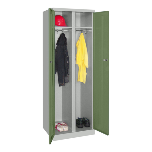 PAVOY Armoire à vêtements/linge Basis Plus à 2 compartiments, largeur de compartiment 300 mm  L