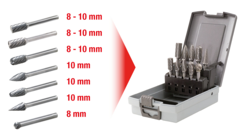 KS Tools Jeu de fraises TC  L