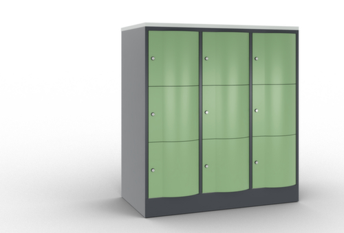 C+P armoire multicases Resisto, 9 compartiments