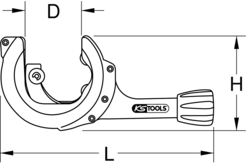 KS Tools Coupe-tube à cliquet  L