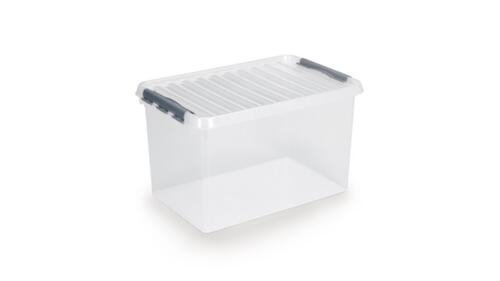 Conteneur de stockage ECO, transparent, capacité 62 l, couvercle