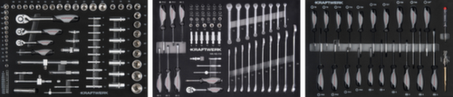 Composition d'outils EVA 154 pcs.  L