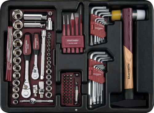 KRAFTWERK® Coffret à outils professionnel en ABS  L