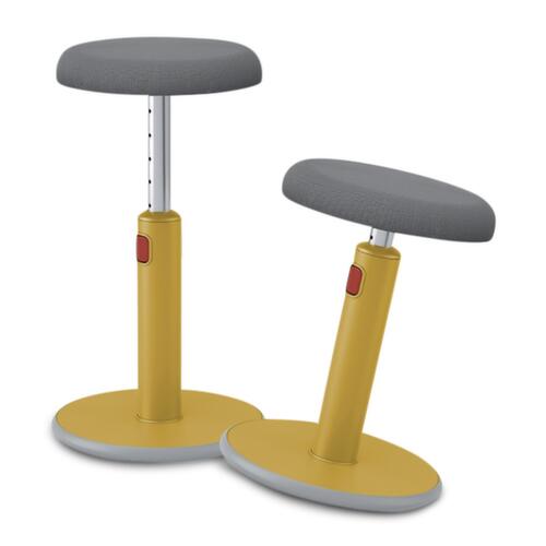 Leitz tabouret assis-debout Ergo Cosy Aktiv, assise gris, partie inférieure du pied antidérapante  L