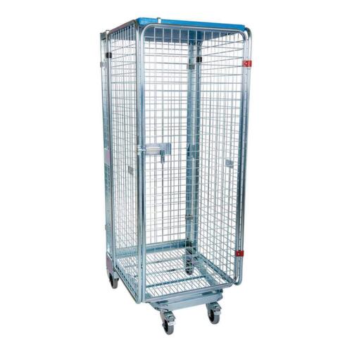 Bac sur roulettes de sécurité emboîtable nestainer®, force 500 kg, longueur x largeur 880 x 725 mm