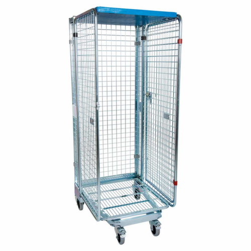 Bac sur roulettes de sécurité emboîtable nestainer®, force 500 kg, longueur x largeur 880 x 725 mm  L