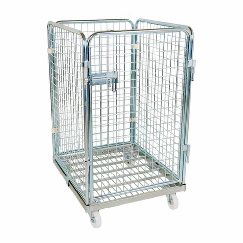 Bac sur roulettes ADB avec porte, force 500 kg, longueur x largeur 815 x 724 mm  L