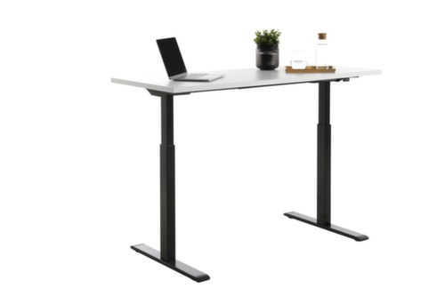 Topstar bureau à hauteur réglable électriquement E-Table Smart avec piètement en T  L