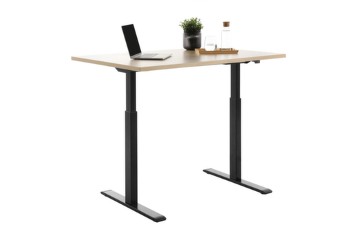 Topstar bureau à hauteur réglable électriquement E-Table Smart avec piètement en T  L